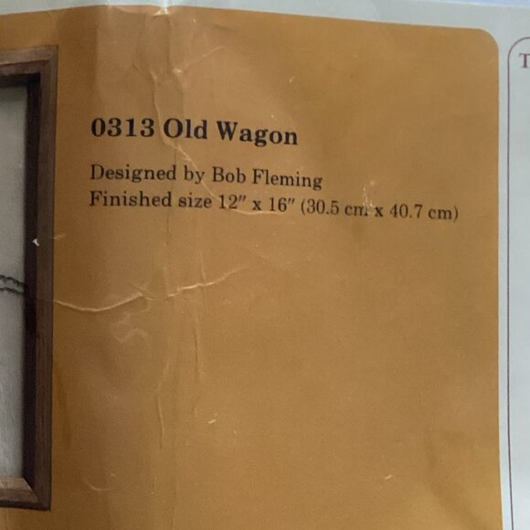 Vintage The Creative Circle Cross Stitch Kit #313 Old Wagon Country Western - Picture 3 of 4